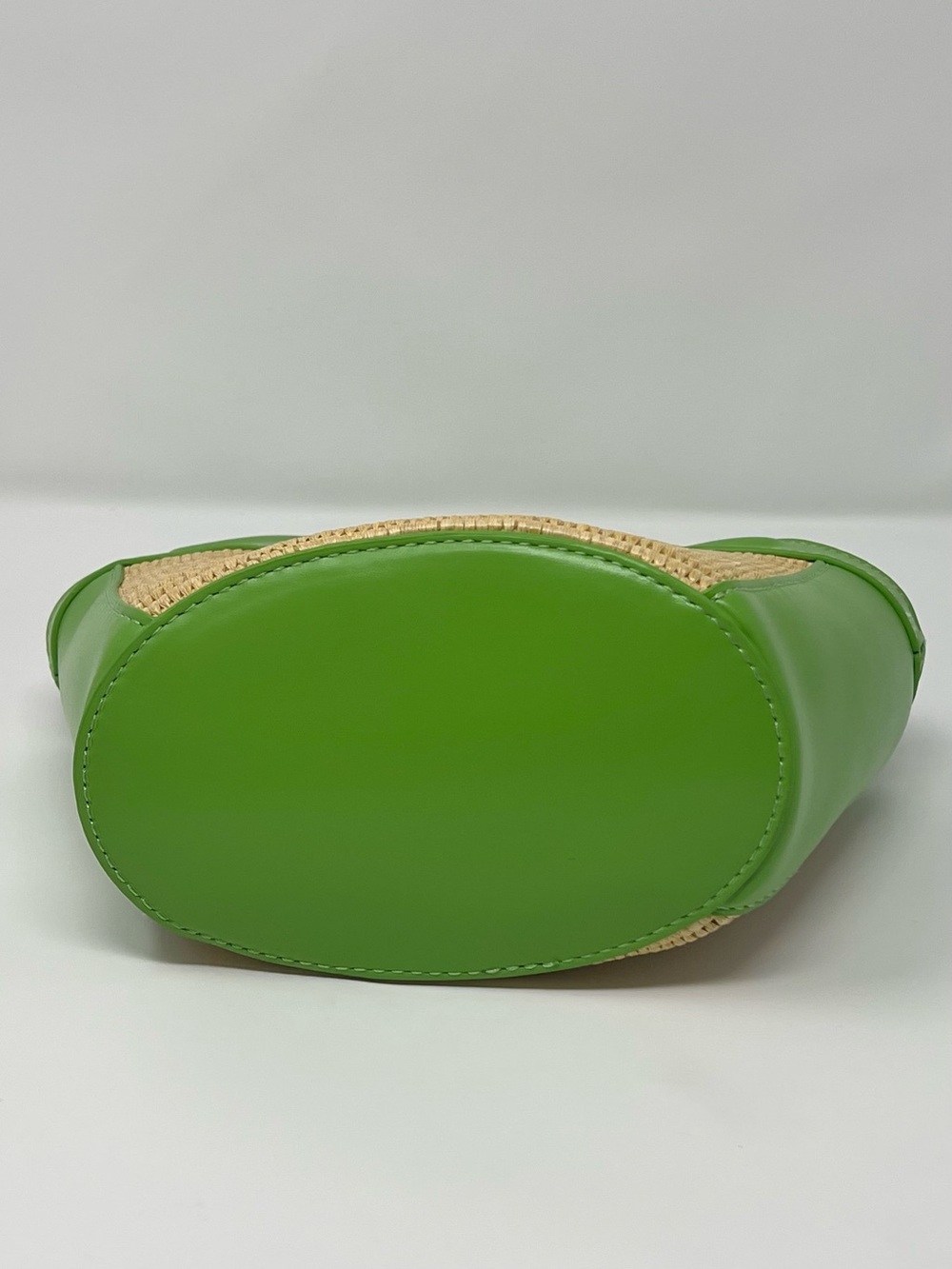 Marni Tropicalia Micro Raffia Leather Top Handle Bag Green - Picture 6 of 11